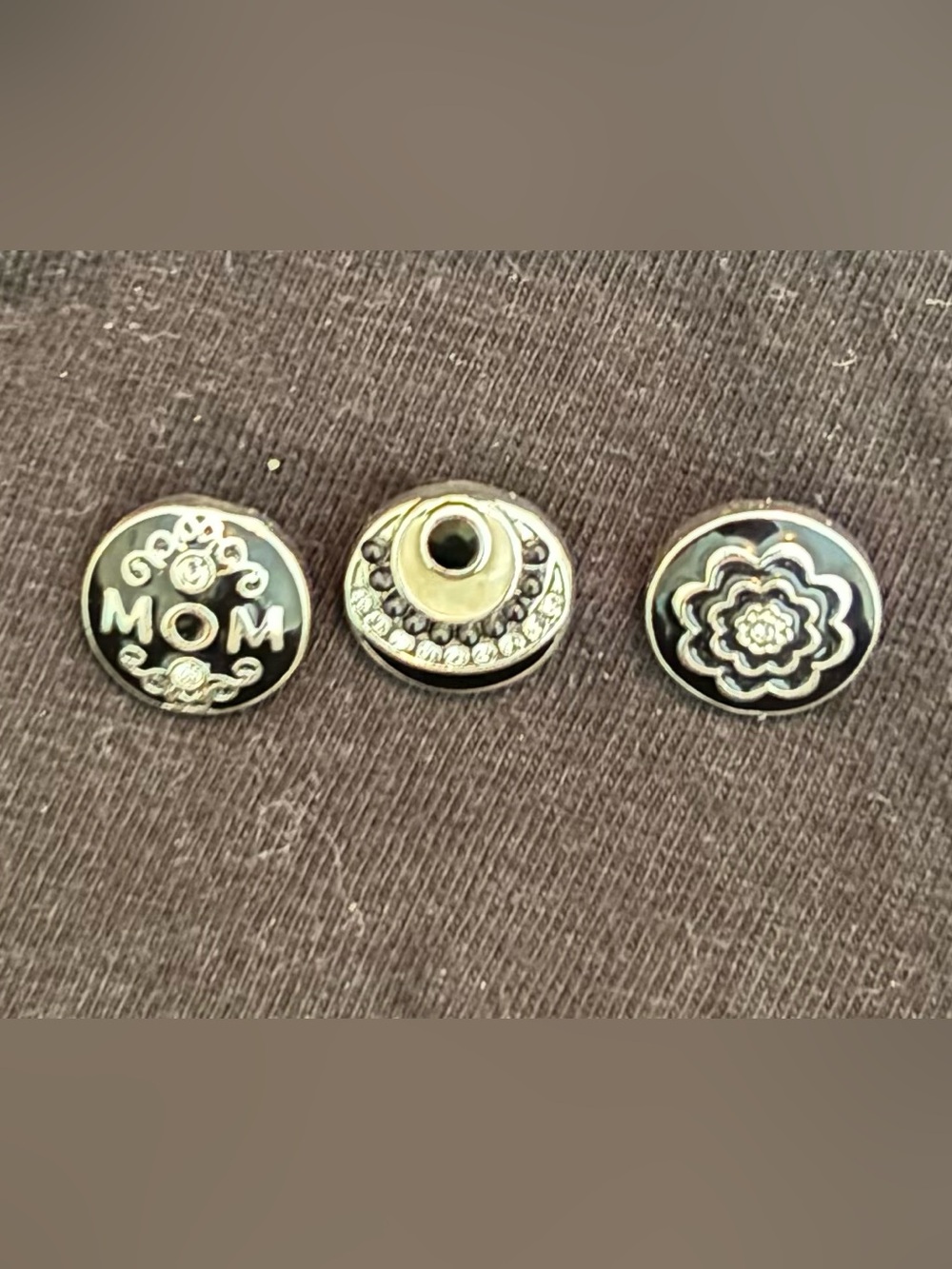 Black and Silver 'MOM' original dots